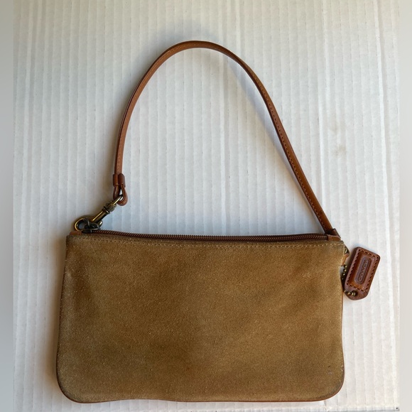 Coach Tan Suede Wristlet - Picture 5 of 8